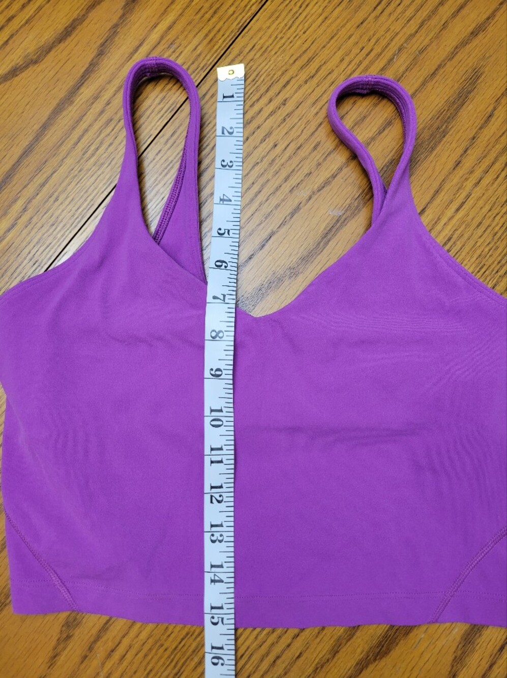Lululemon Align Crop Tank Top Vivid Plum Purple Light Support A/B Cup Size 8 - Picture 8 of 8